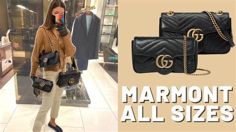 mini marmont gucci size|Gucci Marmont bag small size.